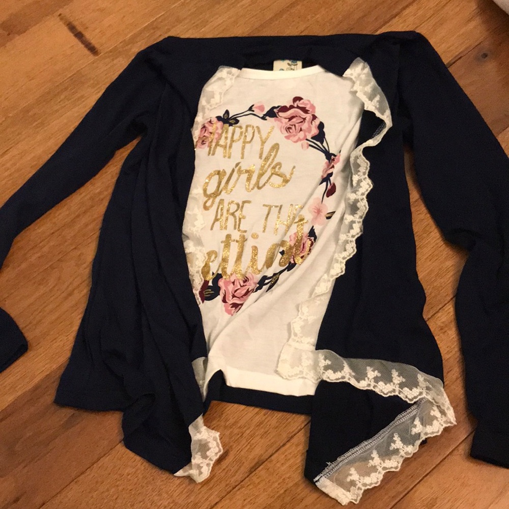 Sweater with shirt under